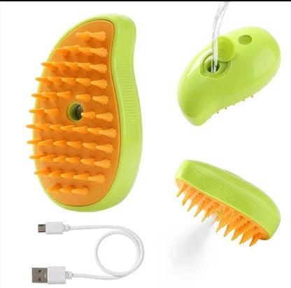 Cepillo de Vapor Eléctrico para Mascotas 3 en 1